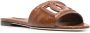Dolce & Gabbana logo-embossed mule sandals Brown - Thumbnail 2