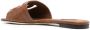 Dolce & Gabbana logo-embossed mule sandals Brown - Thumbnail 3