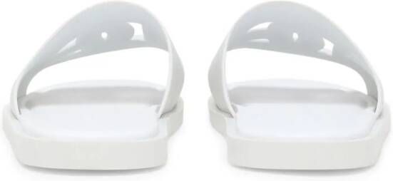 Dolce & Gabbana logo-embossed open-toe slides White