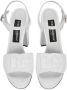 Dolce & Gabbana logo-embroidered platform sandals White - Thumbnail 4