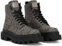 Dolce & Gabbana logo-jacquard ankle boots Grey - Thumbnail 2