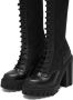 Dolce & Gabbana DG-logo 90mm lace-up mesh boots Black - Thumbnail 4