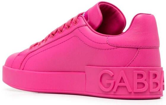 Dolce & Gabbana logo low-top sneakers Pink