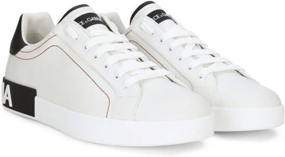 Dolce & Gabbana logo-patch low-top sneakers White