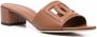 Dolce & Gabbana logo-patch open-toe sandals Brown - Thumbnail 2