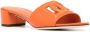 Dolce & Gabbana logo-patch open-toe sandals Orange - Thumbnail 2