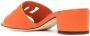 Dolce & Gabbana logo-patch open-toe sandals Orange - Thumbnail 3