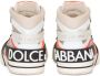 Dolce & Gabbana logo-patch panelled high-top sneakers Neutrals - Thumbnail 3