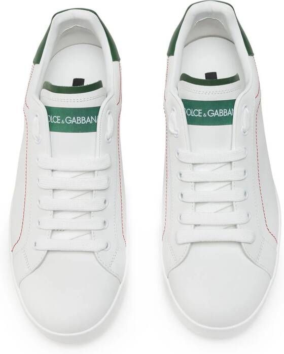 Dolce & Gabbana logo patch Portofino sneakers White