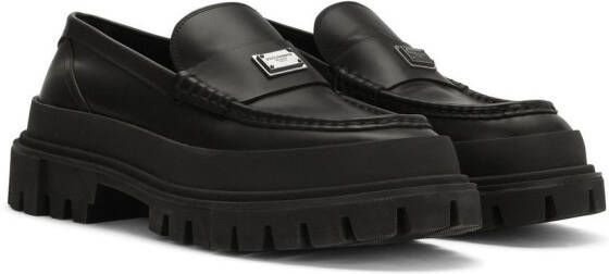 Dolce & Gabbana chunky leather loafers Black