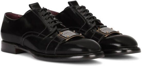 Dolce & Gabbana logo-plaque Derby shoes Black