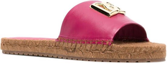 Dolce & Gabbana logo-plaque espadrilles Pink