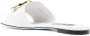 Dolce & Gabbana logo-plaque flat sandals White - Thumbnail 3