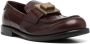 Dolce & Gabbana logo-plaque leather loafers Brown - Thumbnail 2