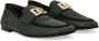 Dolce & Gabbana logo-plaque leather loafers Green - Thumbnail 2