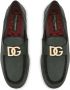 Dolce & Gabbana logo-plaque leather loafers Green - Thumbnail 4
