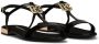 Dolce & Gabbana logo-plaque leather sandals Black - Thumbnail 2