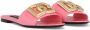 Dolce & Gabbana DG-logo patent leather sandals Pink - Thumbnail 2