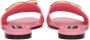 Dolce & Gabbana DG-logo patent leather sandals Pink - Thumbnail 3