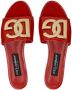 Dolce & Gabbana DG-logo leather sandals Red - Thumbnail 4