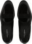 Dolce & Gabbana logo-tag patent leather slippers Black - Thumbnail 4