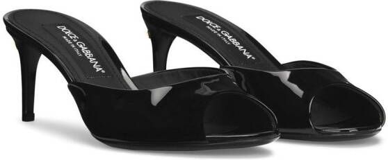 Dolce & Gabbana 60mm patent leather mules Black