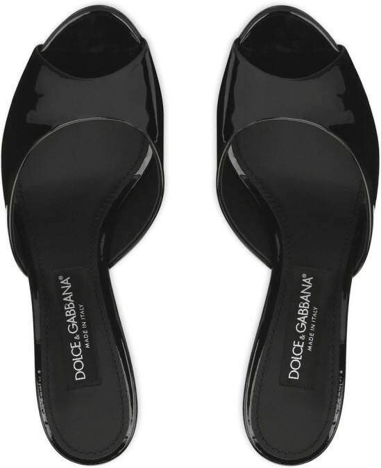 Dolce & Gabbana 60mm patent leather mules Black