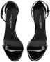 Dolce & Gabbana logo-plaque patent-leather sandals Black - Thumbnail 4