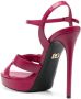 Dolce & Gabbana logo-plaque platform sandals Pink - Thumbnail 3