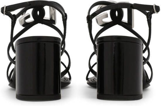 Dolce & Gabbana logo-plaque sandals Black