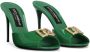 Dolce & Gabbana DG-logo 85mm patent leather mules Green - Thumbnail 2