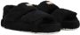 Dolce & Gabbana logo-plaque terrycloth-effect sandals Black - Thumbnail 2