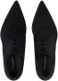 Dolce & Gabbana logo-print velvet derby shoes Black - Thumbnail 4
