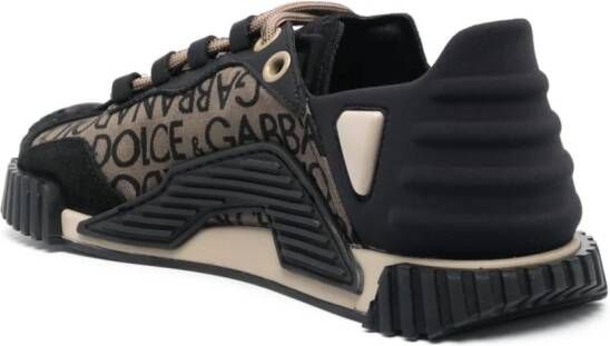 Dolce & Gabbana logo-print lace-up sneakers Black