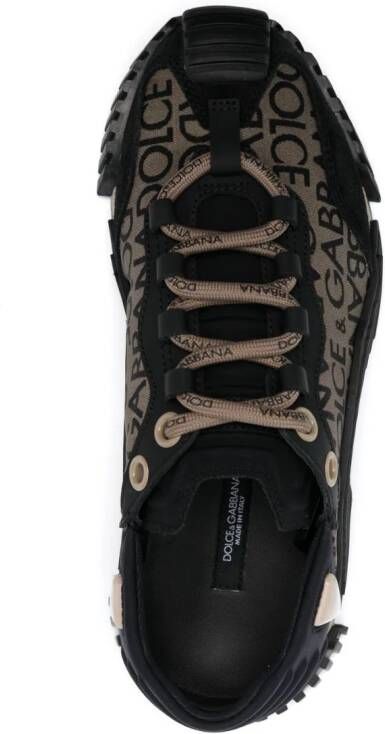 Dolce & Gabbana logo-print lace-up sneakers Black