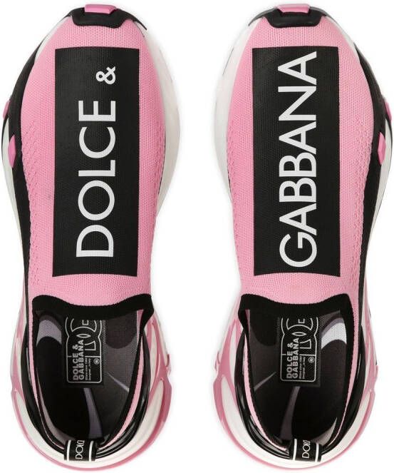 Dolce & Gabbana Fast mesh sneakers Pink