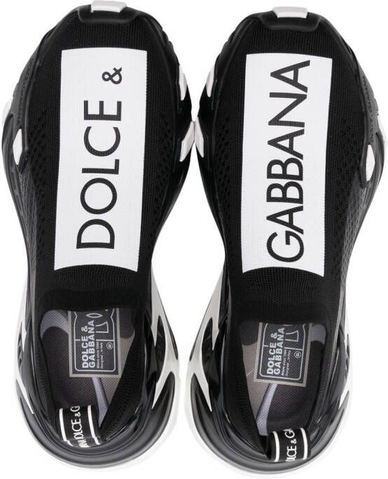 Dolce & Gabbana logo-print panelled sneakers Black