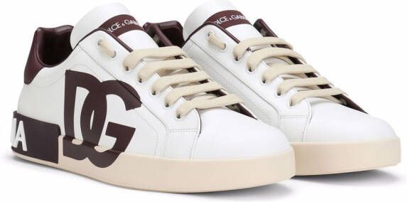 Dolce & Gabbana logo-print Portofino sneakers White