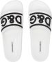 Dolce & Gabbana logo-print rubber slides White - Thumbnail 4