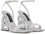 Dolce & Gabbana 3.5 105mm patent leather sandals White - Thumbnail 2