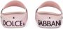 Dolce & Gabbana logo-strap slides Pink - Thumbnail 3