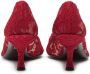 Dolce & Gabbana Lori DG Amore Taormina lace pumps Red - Thumbnail 3
