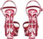 Dolce & Gabbana Maiolica-print platform sandals Red - Thumbnail 3