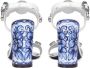 Dolce & Gabbana embellished patent leather sandals Blue - Thumbnail 3