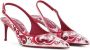Dolce & Gabbana Majolica-print slingback pumps Pink - Thumbnail 2