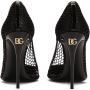 Dolce & Gabbana 105mm patent leather mesh pumps Black - Thumbnail 3