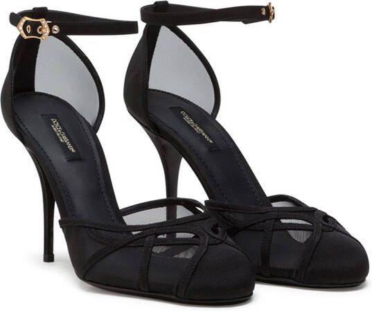 Dolce & Gabbana mesh-panel sandals Black