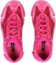 Dolce & Gabbana mesh-panelled low-top sneakers Pink - Thumbnail 4