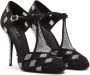 Dolce & Gabbana mesh T-strap pumps Black - Thumbnail 2