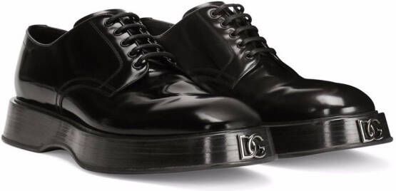 Dolce & Gabbana Michelangelo brushed Derby shoes Black